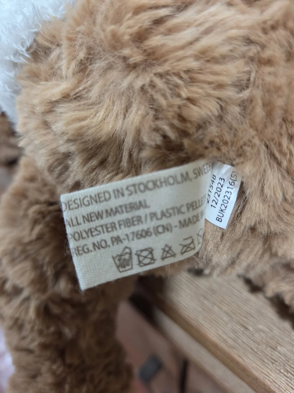 HUNTER Brown Teddy Bear Plush with White Hat & Sweater - Soft Cuddly Toy